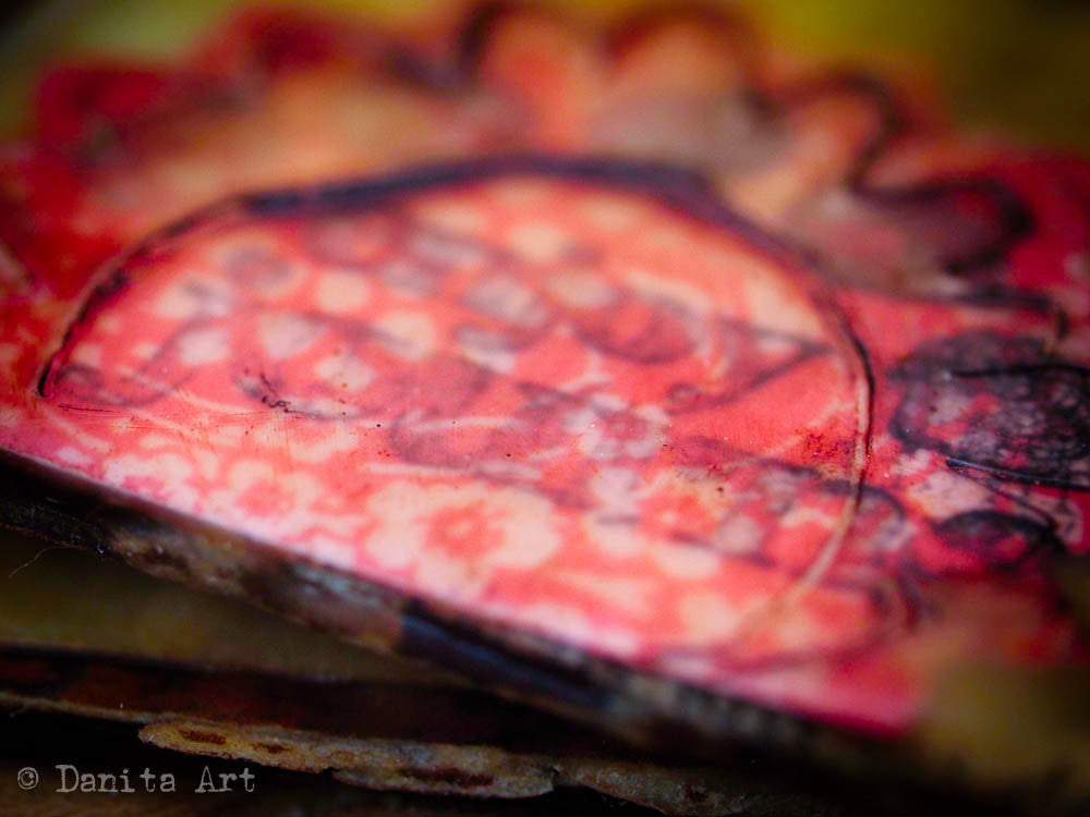 Original beeswax art journal, an upcycled antique book, Art Journal by Danita Art