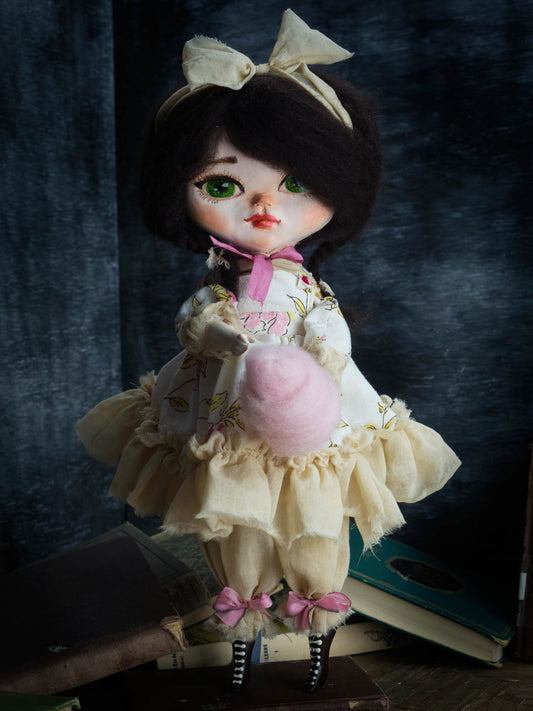 Cotton candy Belle, Art Doll by Danita Art