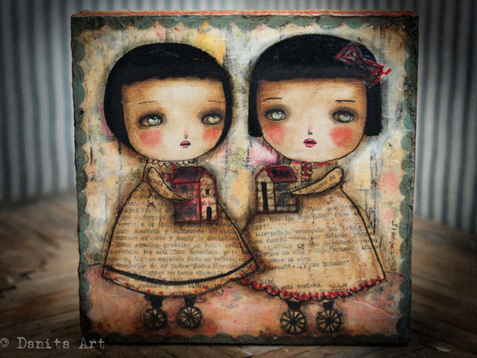 Nomads - Original Painting, Original Art by Danita Art