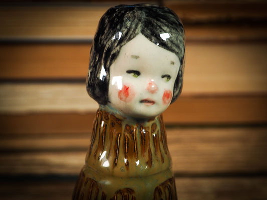 Original handmade ceramic artist brush and pencil holder by Idania Salcido, Danita Art. A unique ceramic artwork designed and hand built Idania Salcido. A beautiful handmade touch to any artist's studio with handmade glazed ceramic good for watercolors acrylics inks and oil paints. Clean with water or mineral spirits.