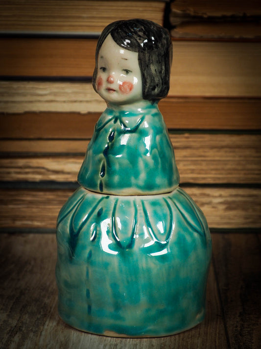 Original handmade ceramic artist brush and pencil holder by Idania Salcido, Danita Art. A unique ceramic artwork designed and hand built Idania Salcido. A beautiful handmade touch to any artist's studio with handmade glazed ceramic good for watercolors acrylics inks and oil paints. Clean with water or mineral spirits.