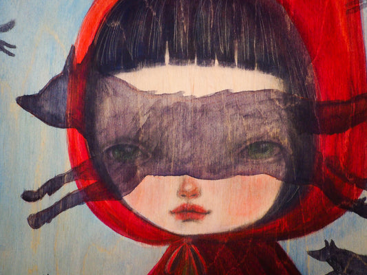 I DREAM OF WOLVES, Original Art by Danita Art