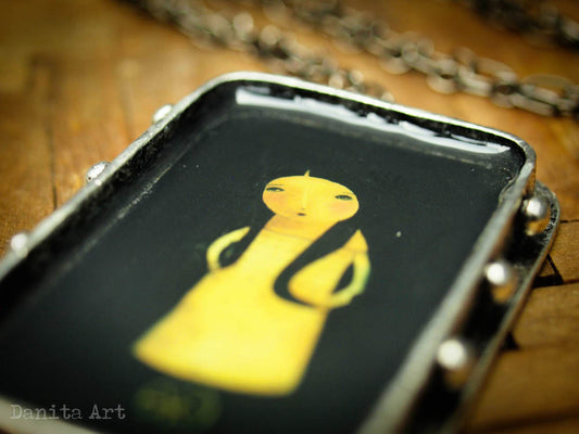 Unicycle Girl, Jewelry by Danita Art