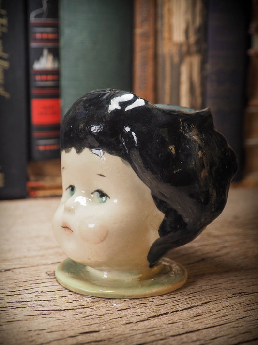 Original handmade ceramic artist brush and pencil holder by Idania Salcido, Danita Art. A unique ceramic artwork designed and hand built Idania Salcido. A beautiful handmade touch to any artist's studio with handmade glazed ceramic good for watercolors acrylics inks and oil paints. Clean with water or mineral spirits.