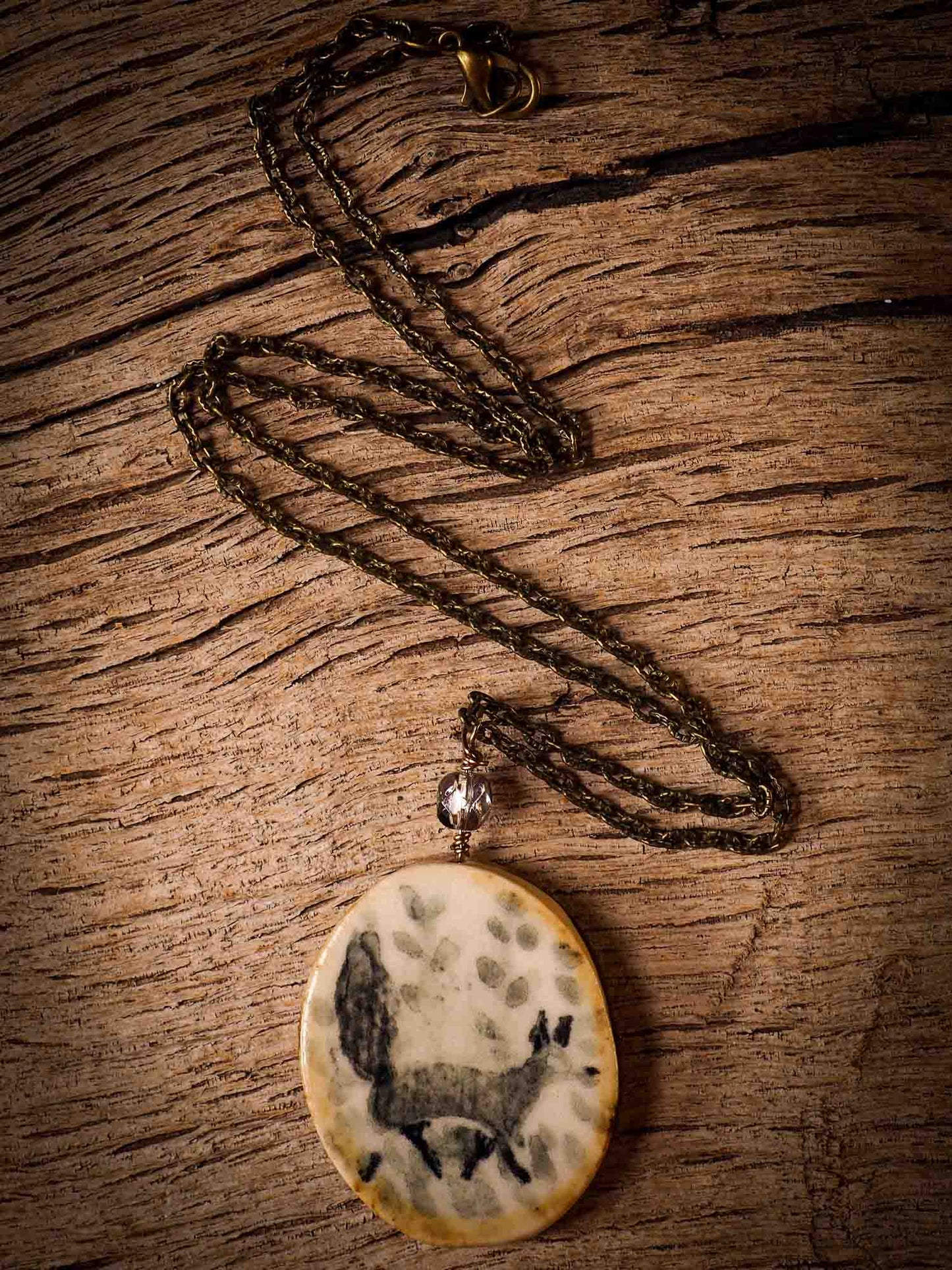 Unique fired ceramic porcelain necklace oval pendant by Idania Salcido, the artist behind Danita Art. Each jewelry setting is hand drawn and illustrated by the artist in her art studio, perfect for any dressing style. A casual gathering with friends or a fancy formal dinner, this necklace is a perfect fashion accessory.