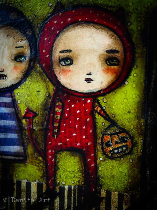 Monster House, Original Art by Danita Art