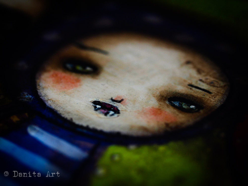 Monster House, Original Art by Danita Art