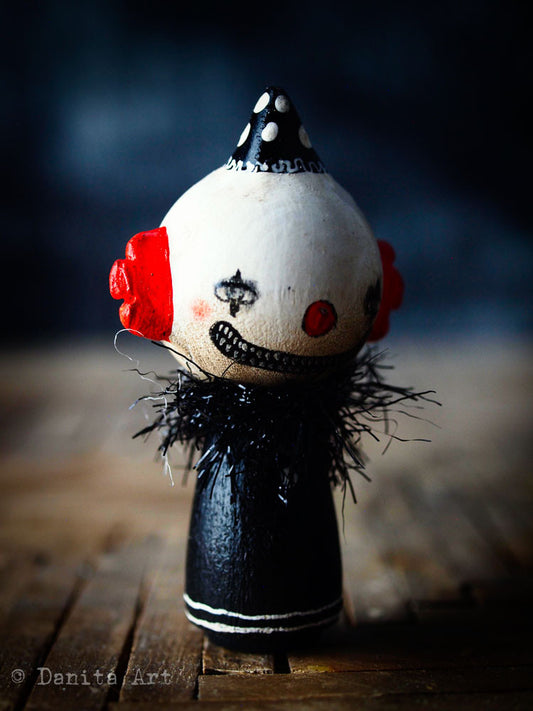 Evil clown, Miniature Dolls by Danita Art