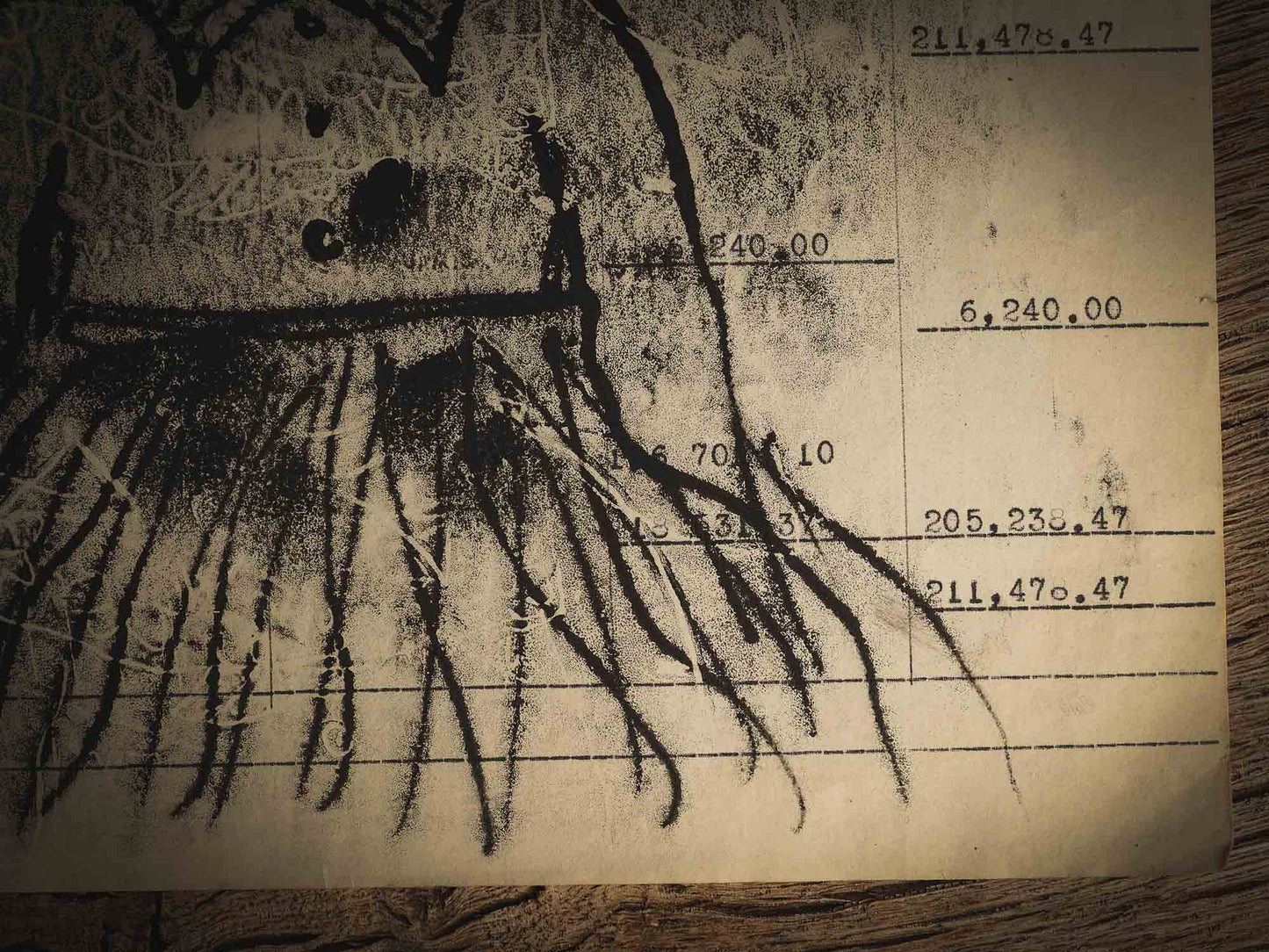 An original ink monoprint by Idania Salcido (Danita Art), this painting measures 7 x 11 inches on a very special paper. It is very fancy paper with mechanography exercises from early 20th century. What better way to celebrate Halloween than with Witches? I loved this inked monoprint! She looks eerie and powerful, but not scary or menacing, and that's exactly where her true feminine power lies.