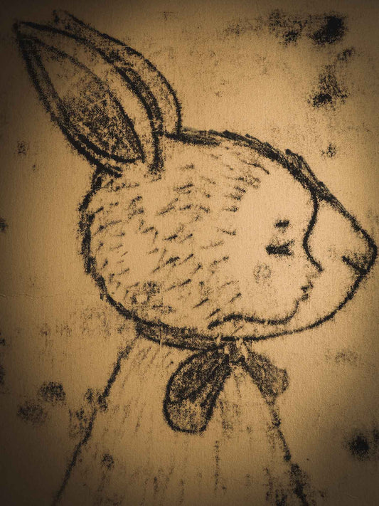 An original ink monoprint on printmaking paper by Idania Salcido (Danita Art) measures 8 x 10 inches, ready to be mounted on your favorite frame! The Nahual is a very powerful witch that can turn into her animal spirit at night, and in that form, she is protected by nature. This is one of my spirit animals, the bunny, and me, communing with mother nature.