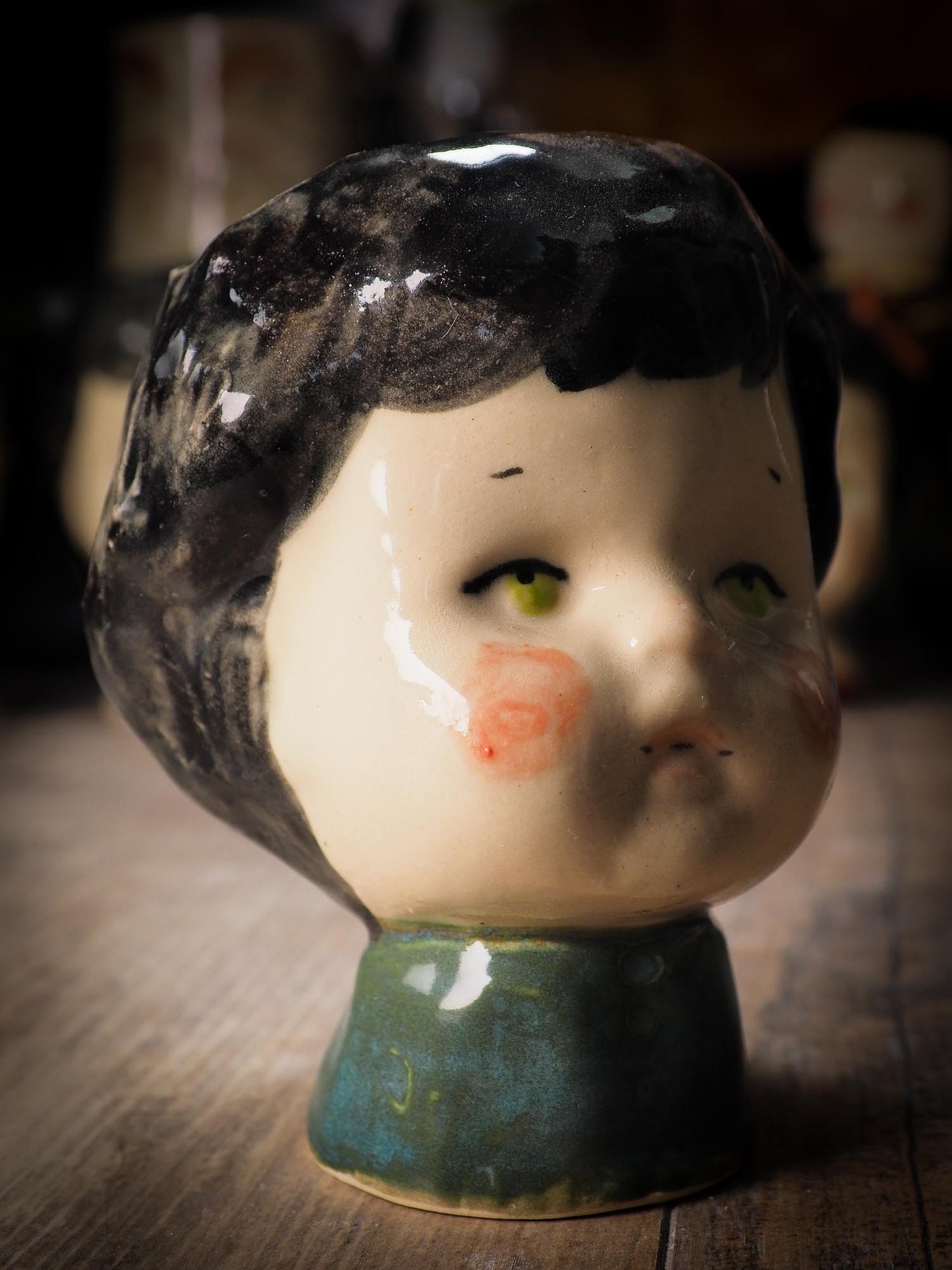 Original handmade ceramic artist brush and pencil holder by Idania Salcido, Danita Art. A unique ceramic artwork designed and hand built Idania Salcido. A beautiful handmade touch to any artist's studio with handmade glazed ceramic good for watercolors acrylics inks and oil paints. Clean with water or mineral spirits.