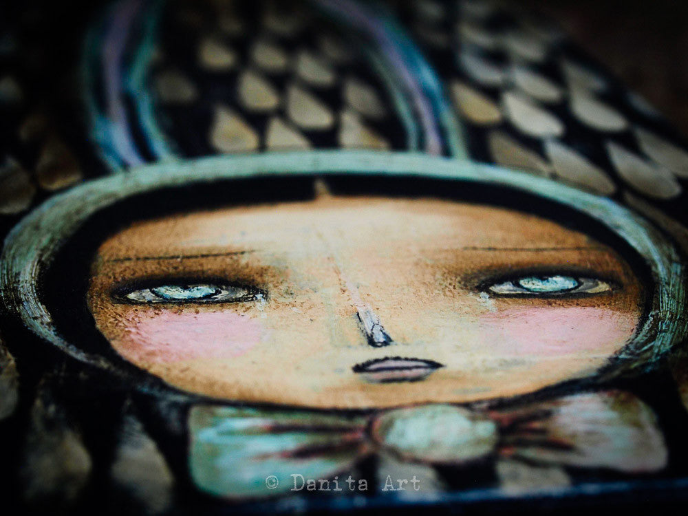 Bunny tears, Original Art by Danita Art