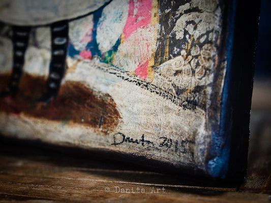 Me and my wolf, Original Art by Danita Art