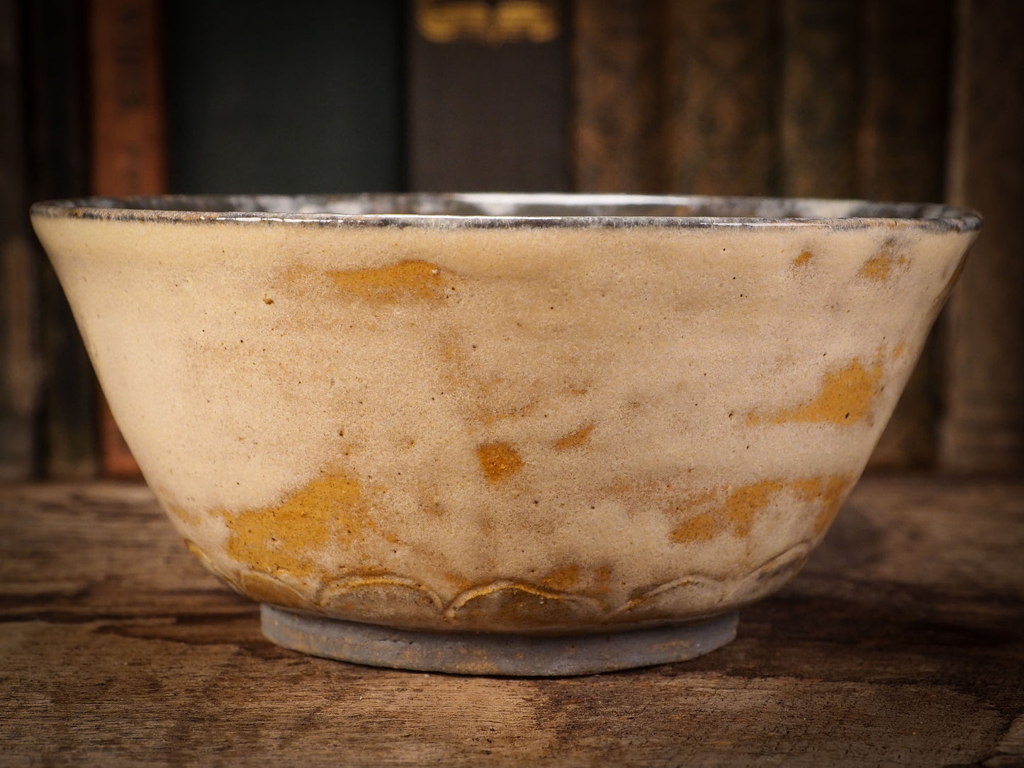 This original handmade Halloween themed glazed ceramic bowl by Idania Salcido, the artist behind Danita Art, features six little Halloween witch faery girls dancing around a cat as they go trick-or-treat on the best holiday of the year. Halloween! You can enjoy your favorite fruits and nuts in it, or maybe a little ice cream ball. Or you can use it to enjoy the candy treasure after going door to door.