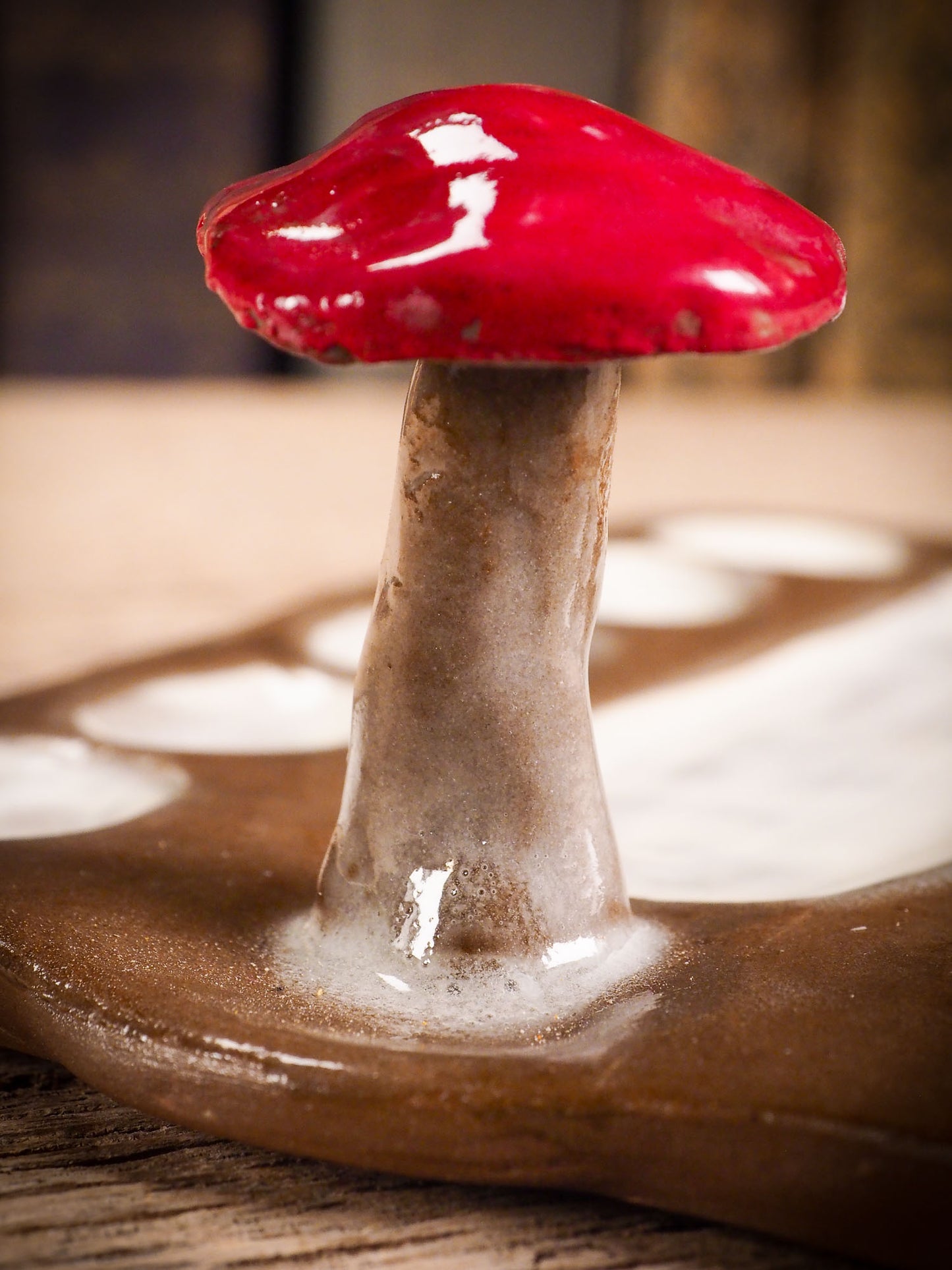 Original handmade ceramic artist paint color palettes by Idania Salcido, Danita Art. A unique work of ceramic art designed and hand built Idania Salcido. A beautiful handmade touch to any artist's studio with handmade glazed ceramic good for watercolors acrylics inks and oil paints. Clean with water or mineral spirits.