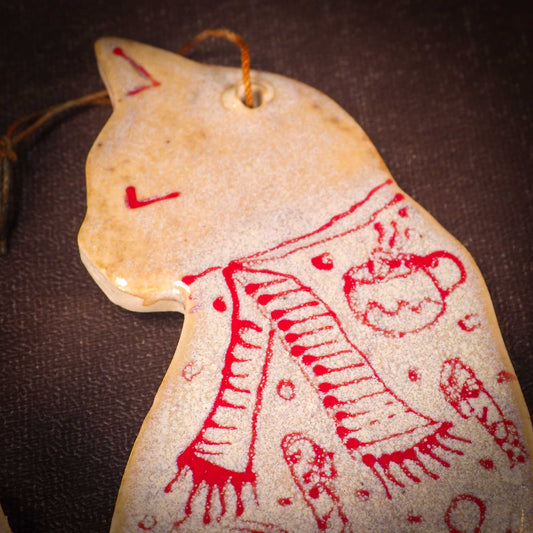 HOLIDAY CAT ORNAMENT #02
