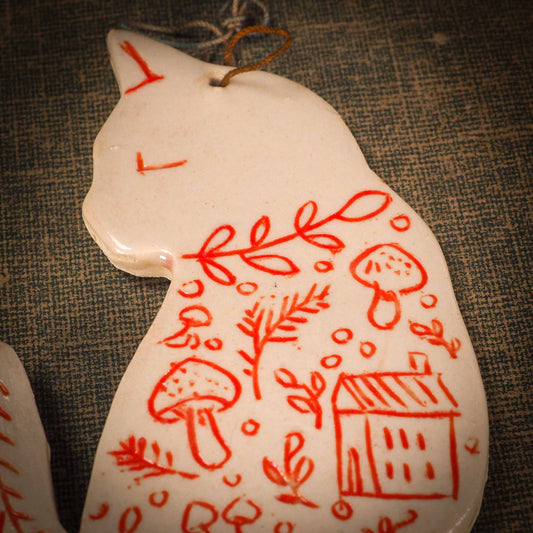 HOLIDAY CAT ORNAMENT #16