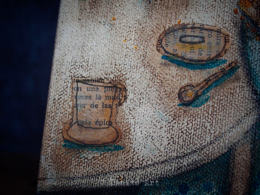 Winter Coffee, Original Art by Danita Art