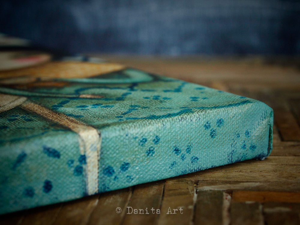 Winter Coffee, Original Art by Danita Art