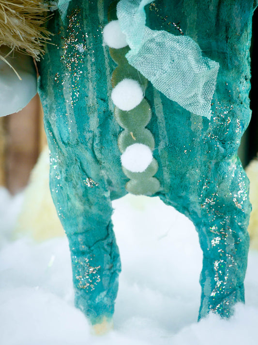 BLUE SNOWMAN, Art Doll by Danita Art