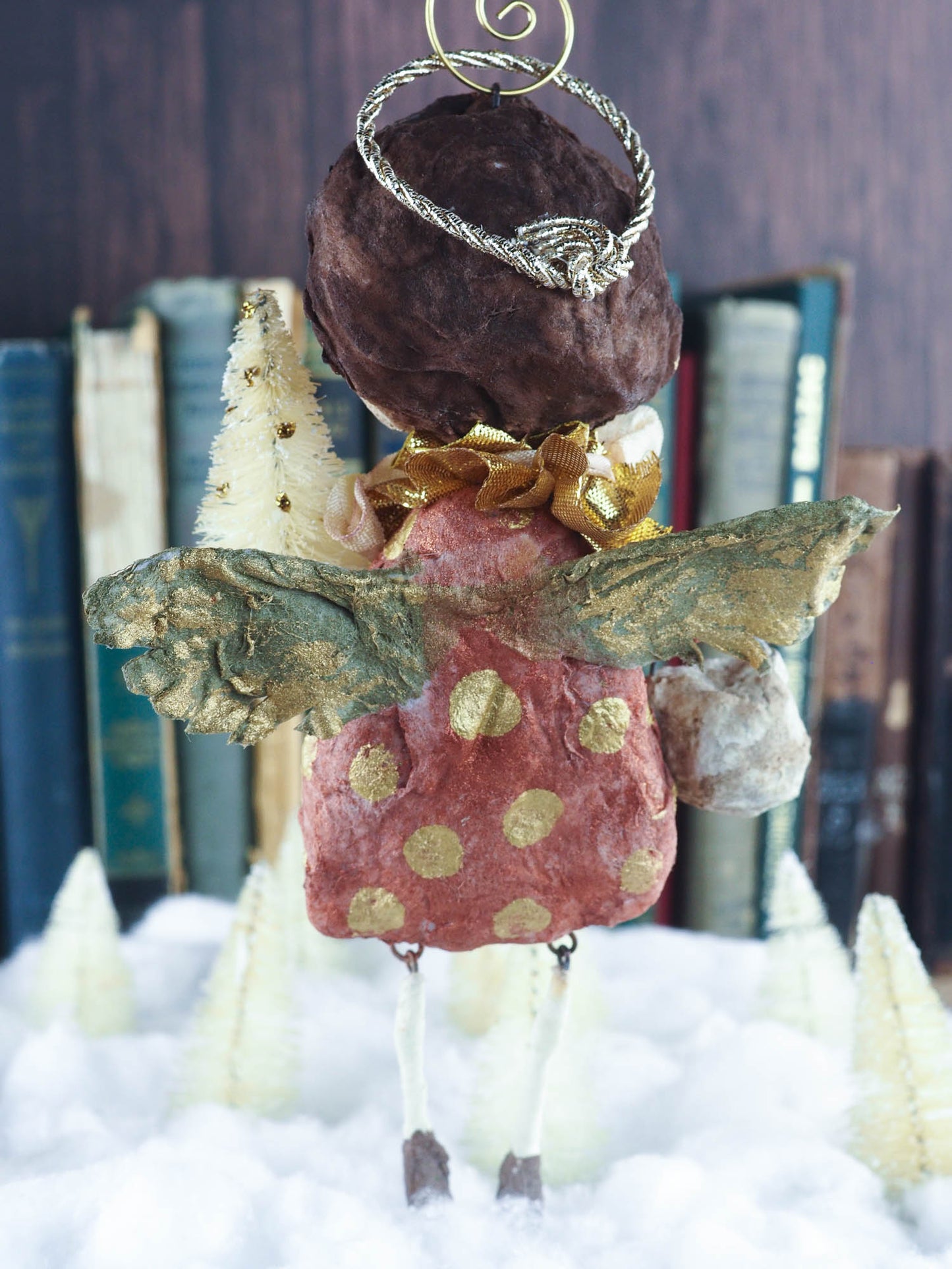 CARLIE, THE HOLIDAY ANGEL, Art Doll by Danita Art