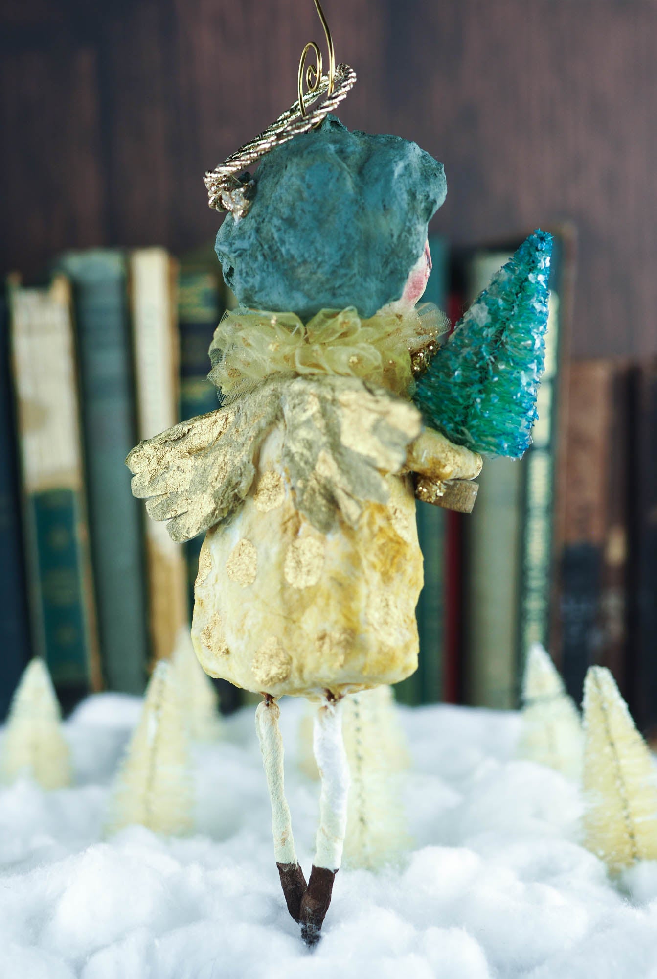 ANGELA, THE HOLIDAY ANGEL, Art Doll by Danita Art