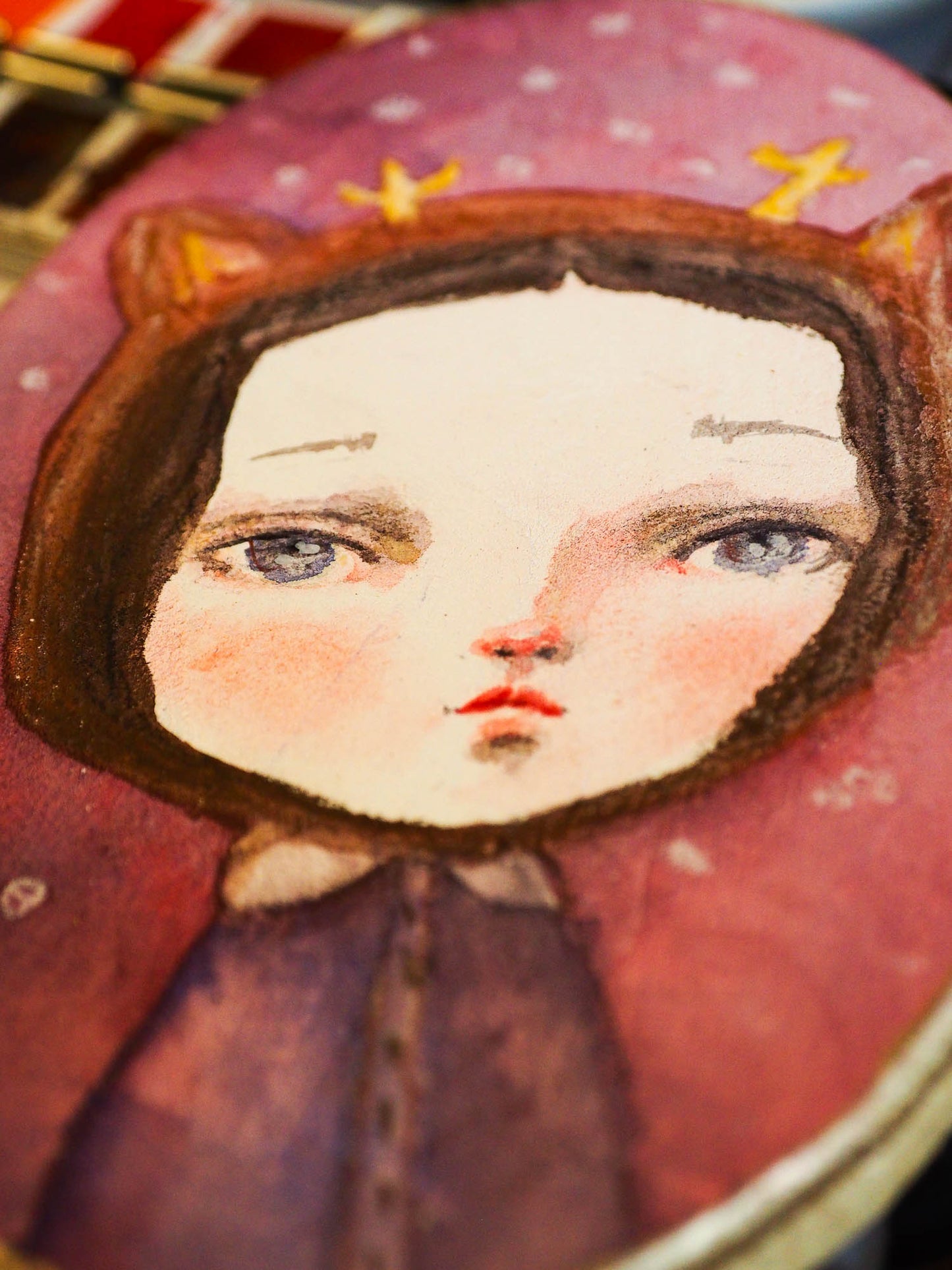 THE DEER - Watercolor painting by Danita, Inspired by the woodlands