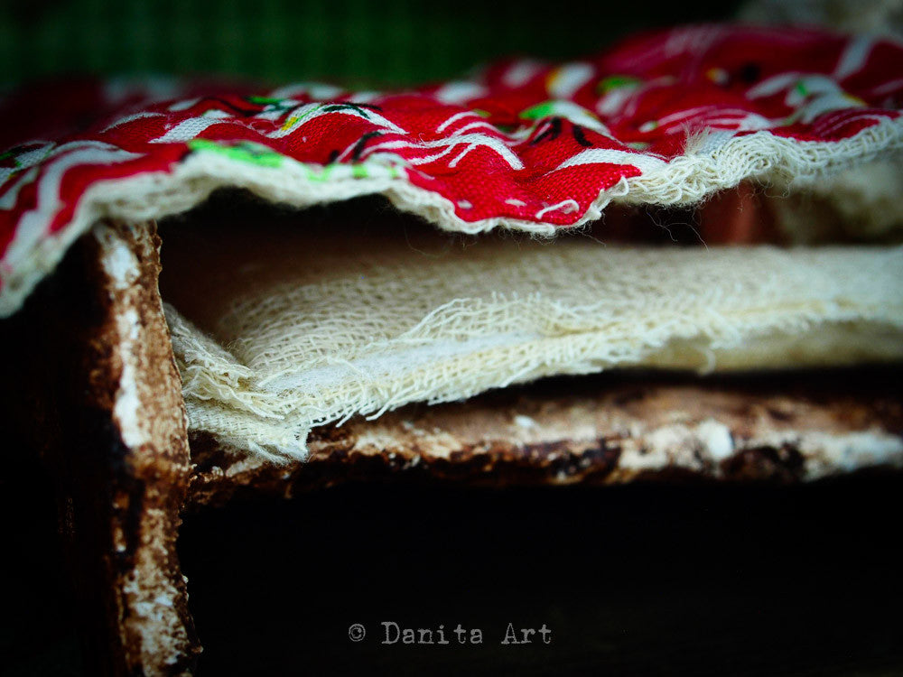 A wolf on grandma's skin, Art Doll by Danita Art