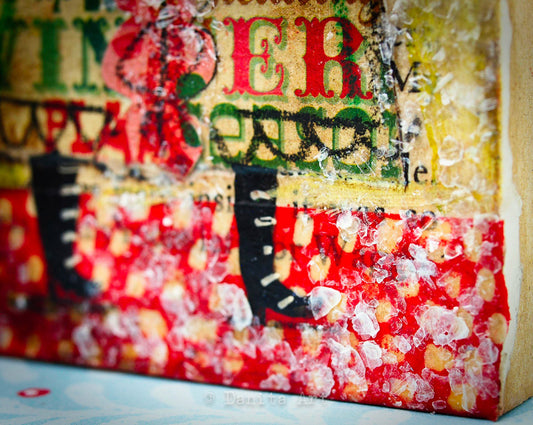 Frosty Snow Angel, Original Art by Danita Art