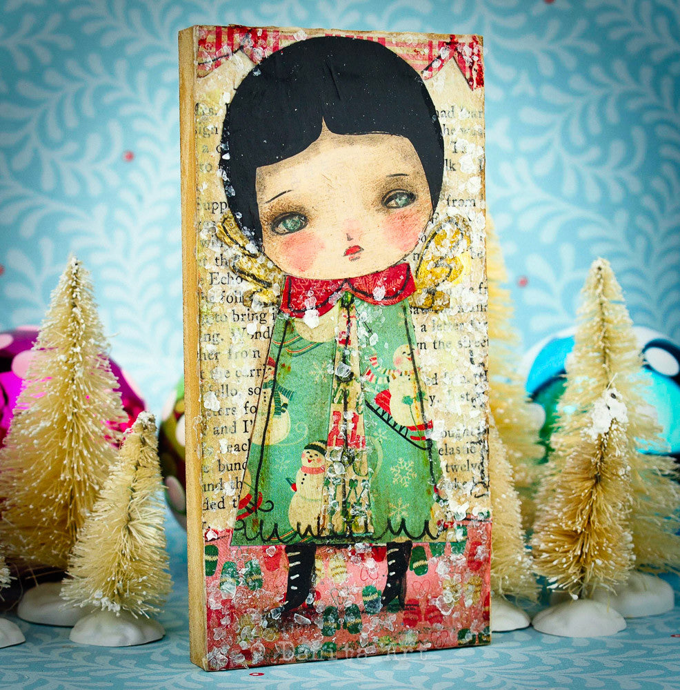 An angel for snowmen, Original Art by Danita Art