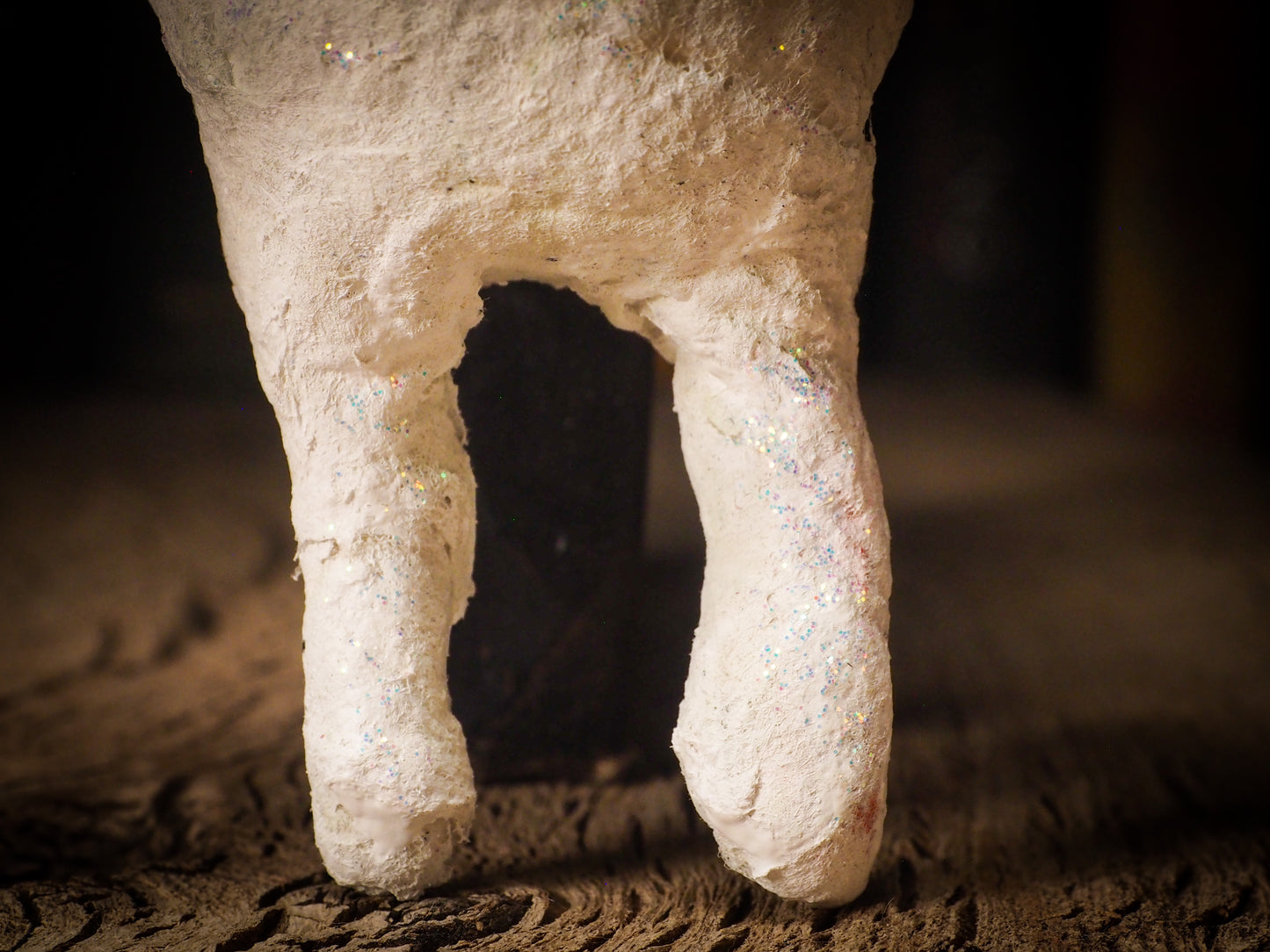 An adorable hand made porcelain and fabric fine art doll by Idania Salcido Danita Art. Perfect to hang as a delicate Christmas tree ornament, this fired ceramic mixed media artwork is unique. Each doll has a beautiful hand sculpted porcelain ceramic face and hand dyed fabric body with vintage accessories as home decor.