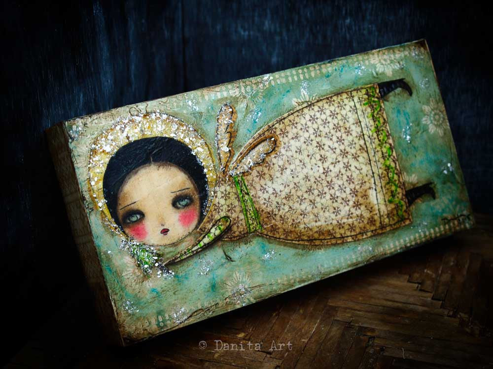 The angel of winter, Original Art by Danita Art