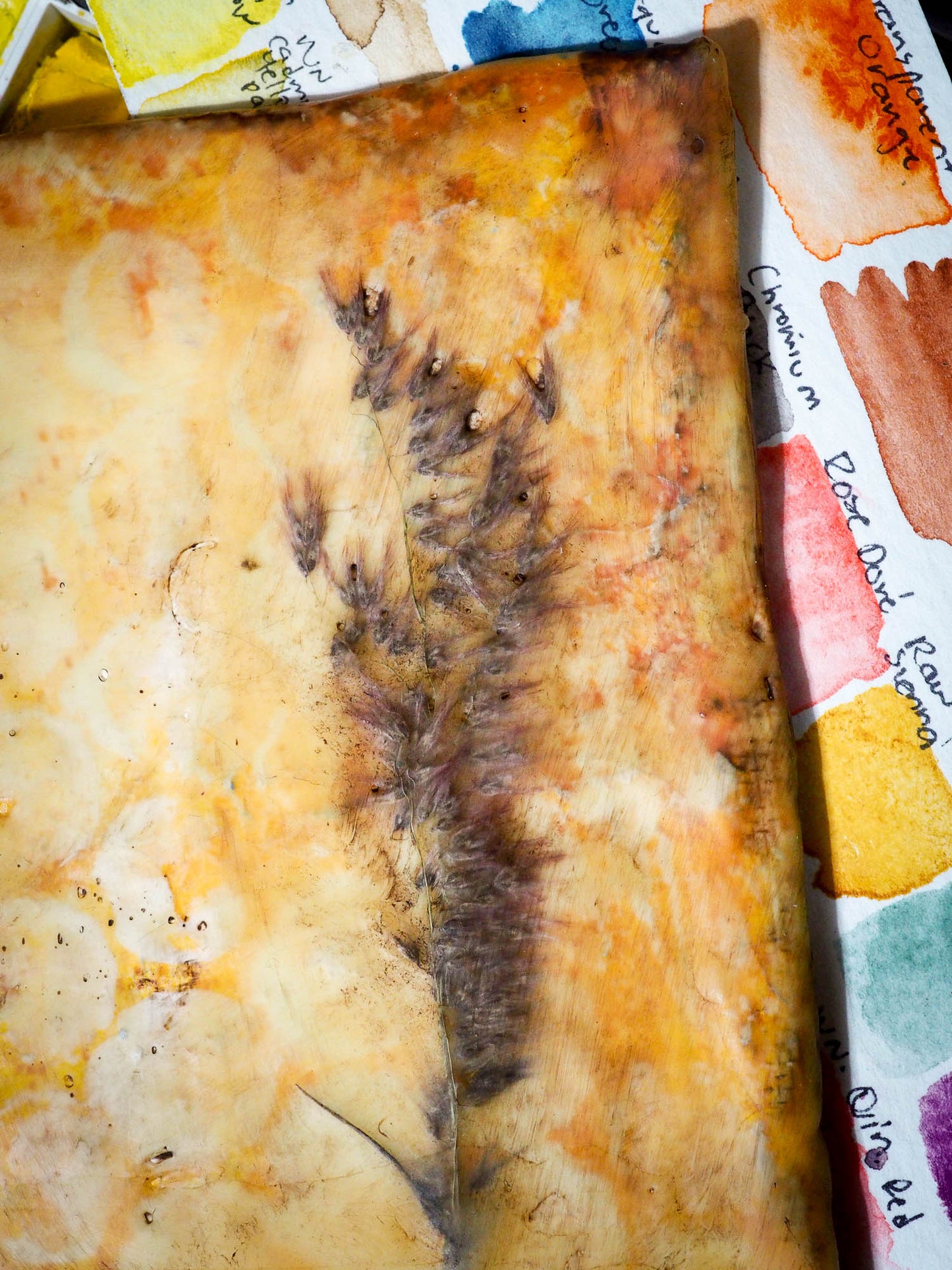 Original beeswax art journal by Danita Art