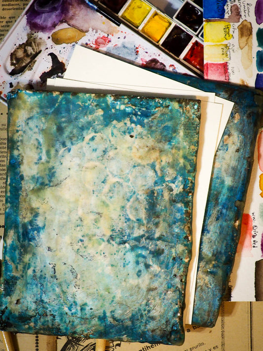 Original beeswax art journal by Danita Art