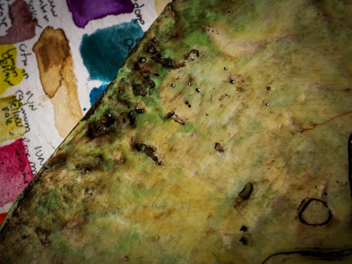 Original beeswax art journal by Danita Art