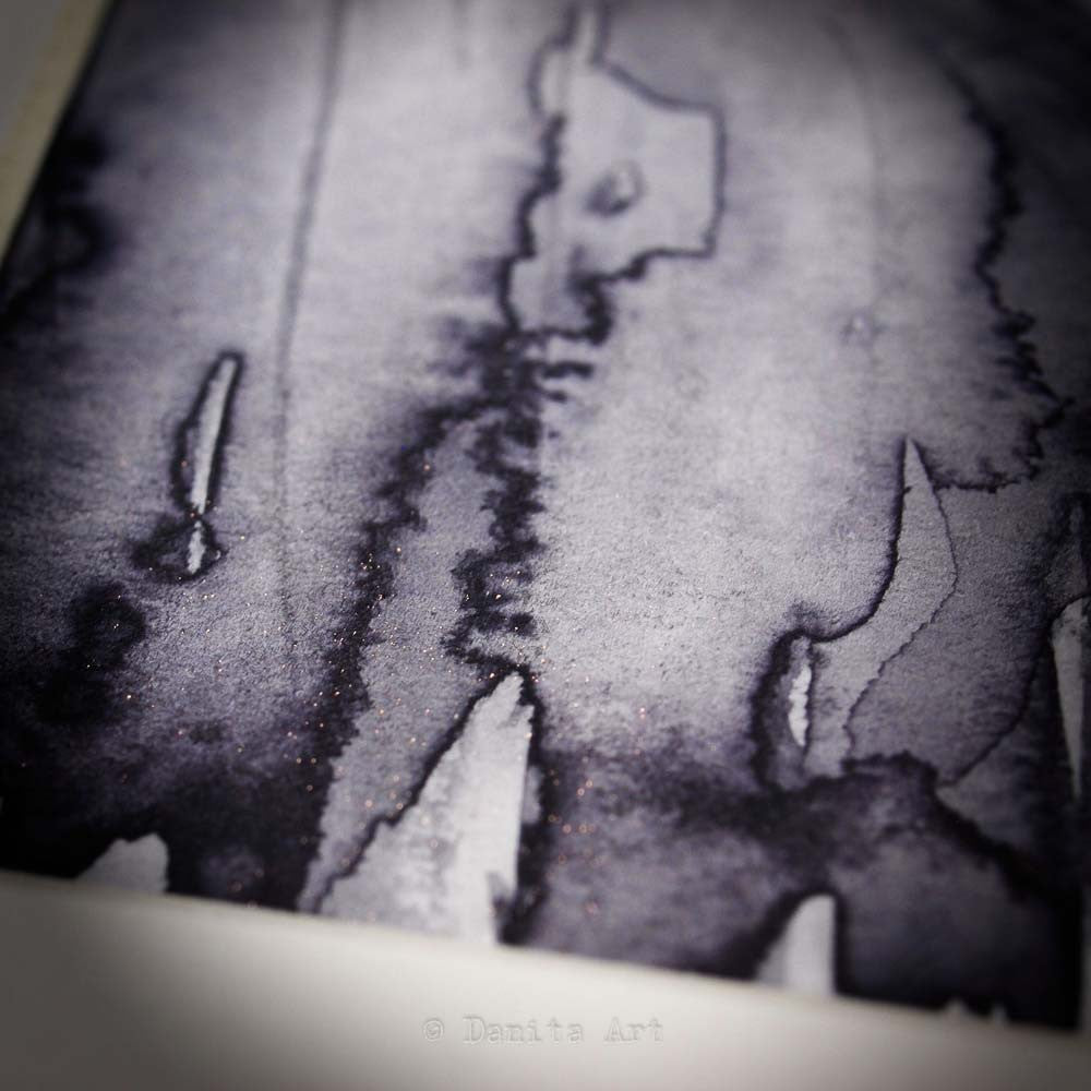 Fading in the rain, Original Art by Danita Art