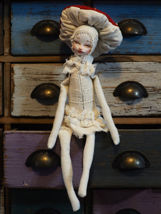 ADVANCED ORDER FOR THE WOODLAND MUSHROOM COLLECTION - Original woodlands handmade art doll by Danita Art, Art Doll by Danita Art