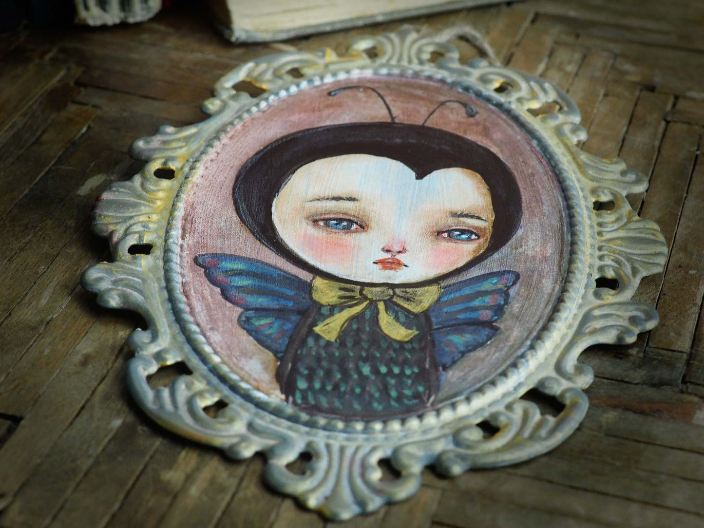 Watercolor painting by Danita Art, great wall art nursery decoration with whimsical, beautiful characters