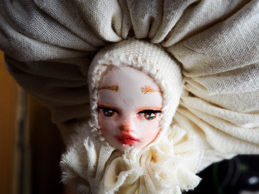 MUSHROOM SPECIMEN N. 3 - Original woodlands handmade art doll by Danita Art, Art Doll by Danita Art
