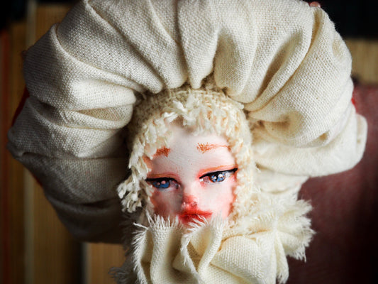 MUSHROOM SPECIMEN N. 1 - Original woodlands handmade art doll by Danita Art, Art Doll by Danita Art