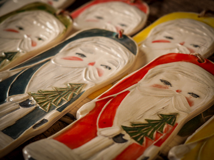 SANTA ORNAMENTS