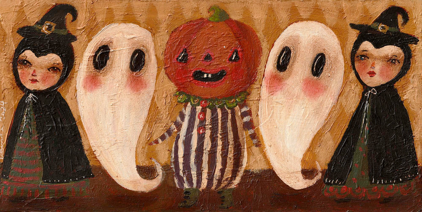 THE PARADE OF GHOSTS AND PUMPKINS