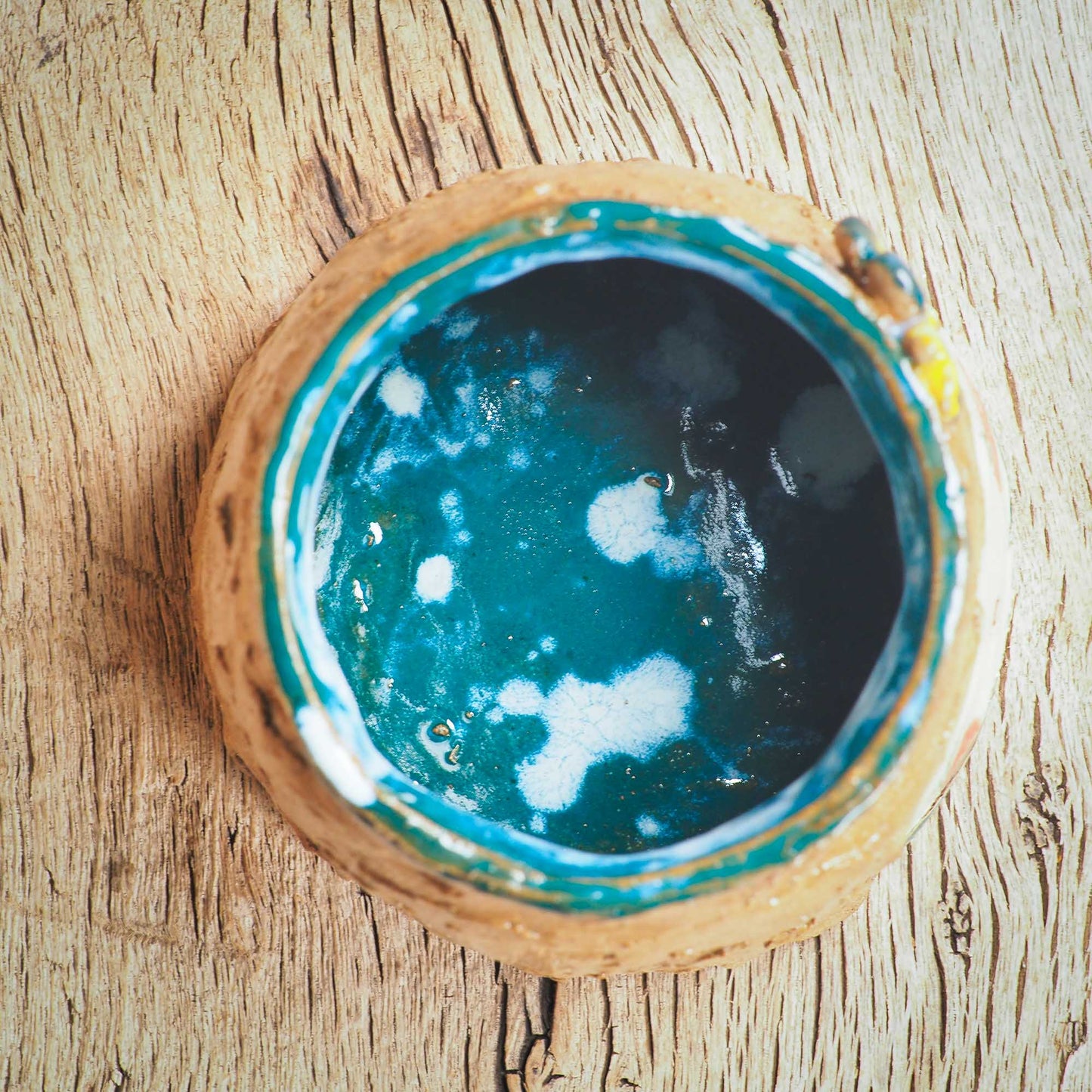 An original handmade ceramic girl container by Idania Salcido Danita Art. She could be a cookie jar, or also a nice succulent plant planter.