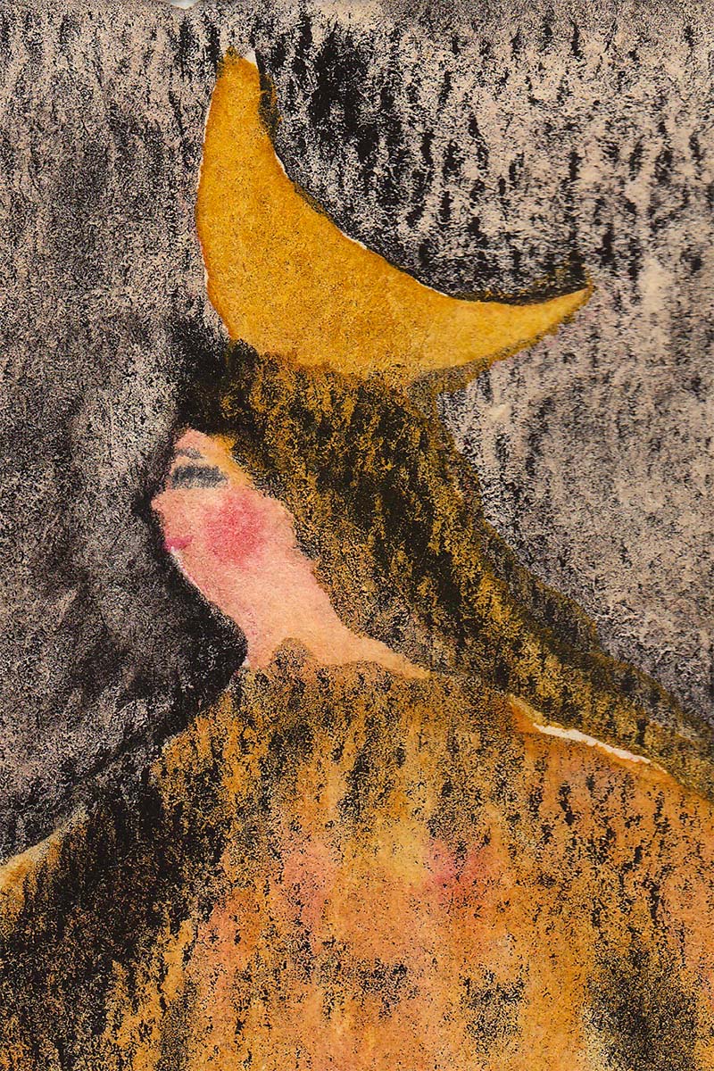 Celebrate Halloween with with one of Idania Salcido colorful watercolor original art mini-paintings. Fits on an standard 4x6 frame, made by Danita Art.