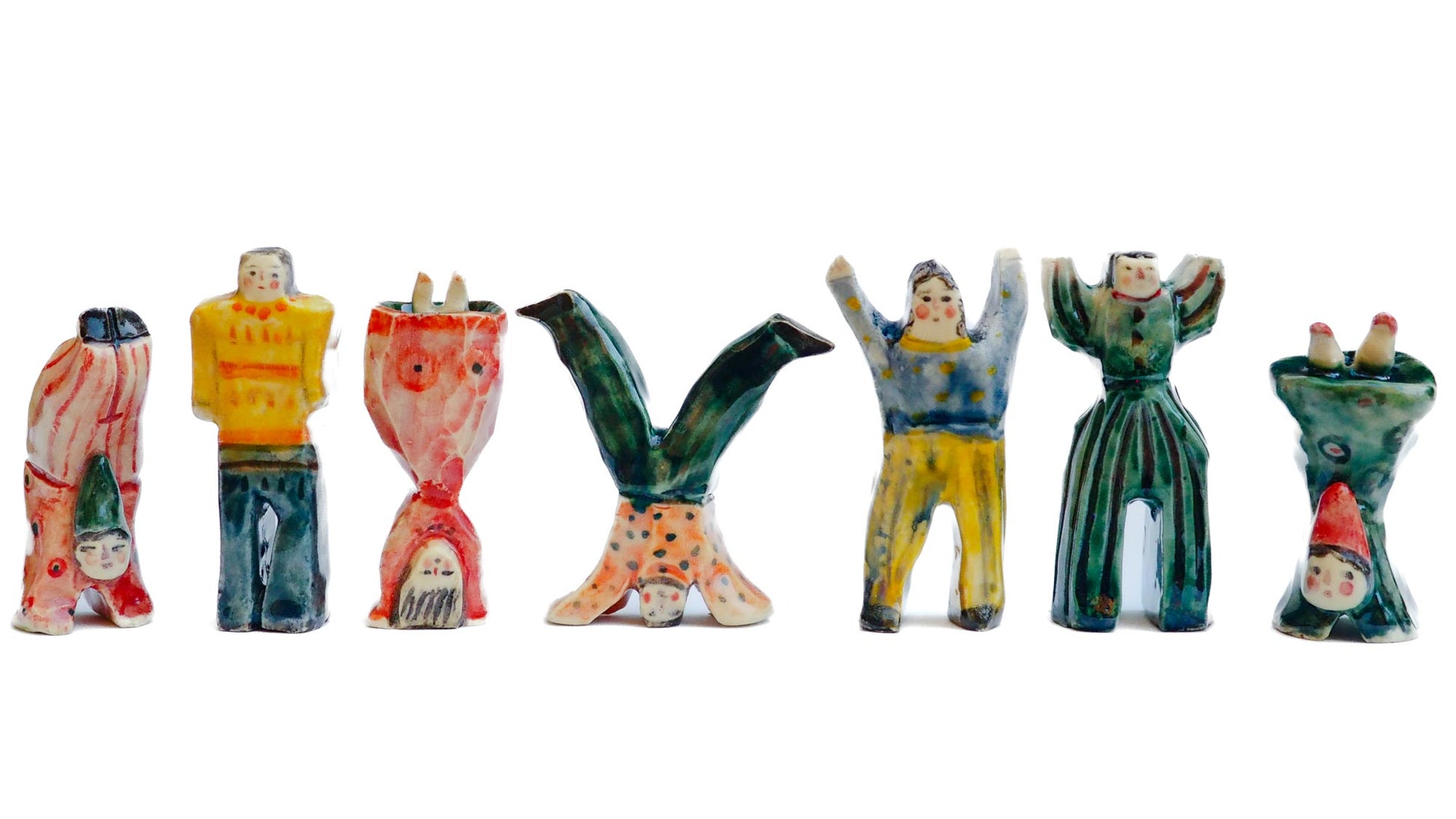 Handmade ceramic totem amulet figurine, hand-painted by Idania Salcido, the artist behind Danita art. Wonderful ceramic that simulates carved wood, hand made and painted by hand.
