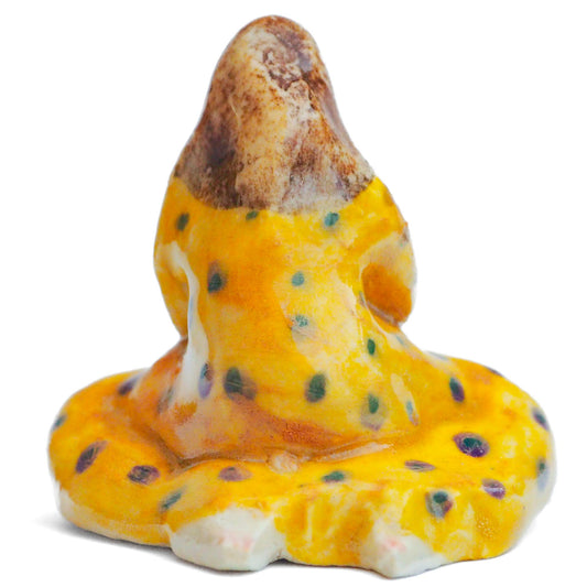 Handmade ceramic totem amulet figurine, hand-painted by artist Idania Salcido, the artist behind Danita art. Wonderful ceramic that simulates carved wood, hand made and painted by hand.