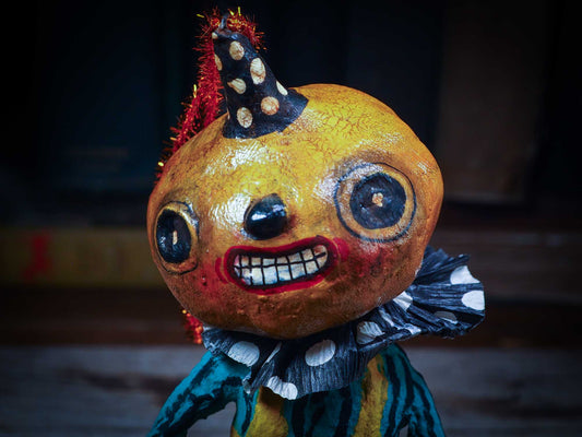 Adorable handmade spun cotton art doll figurines by Idania Salcido (Danita Art) are perfect as Halloween Home Decor. Ghosts, Pumpkins, Witches, Devils and more!