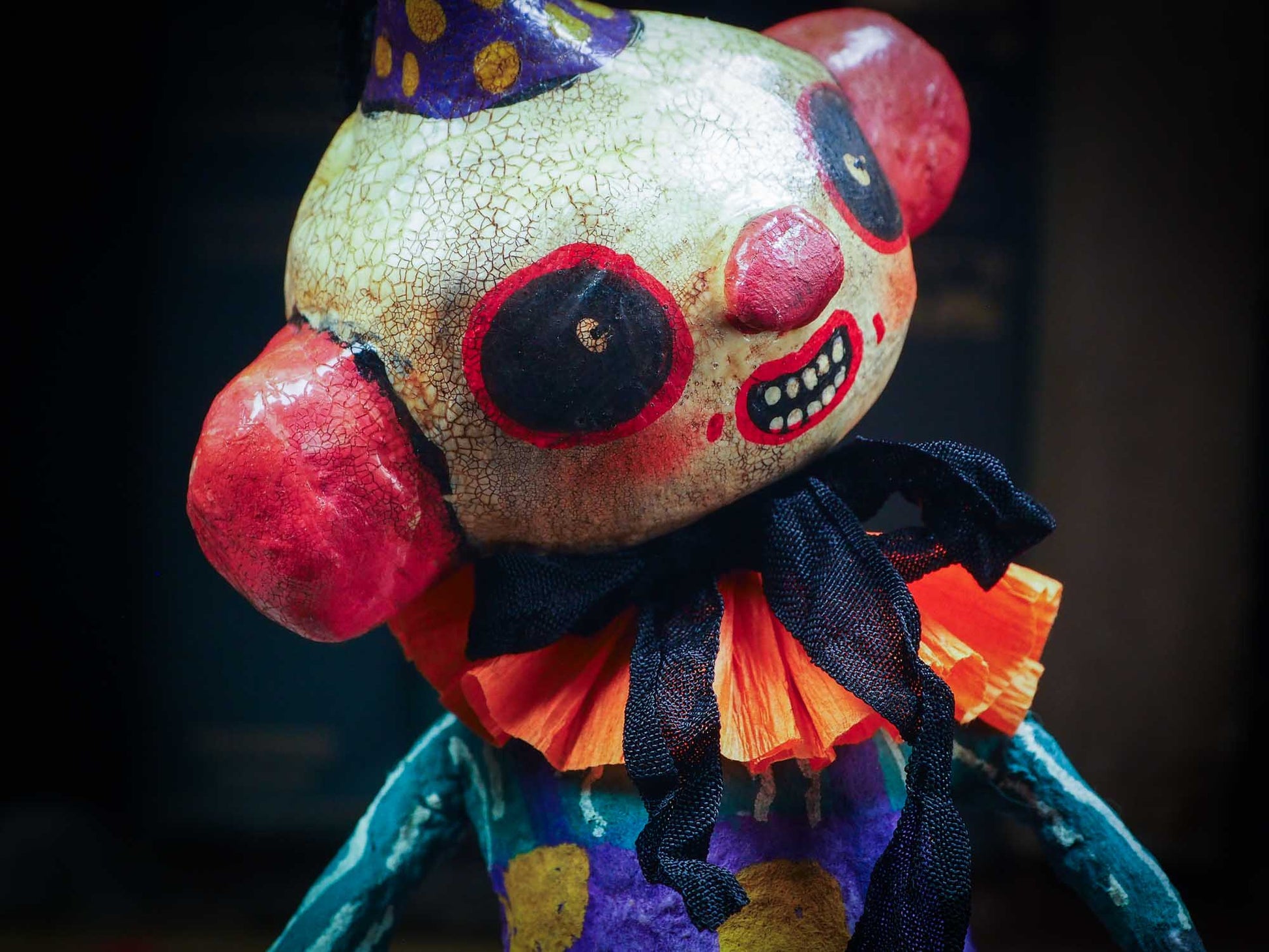 Adorable handmade spun cotton art doll figurines by Idania Salcido (Danita Art) are perfect as Halloween Home Decor. Ghosts, Pumpkins, Witches, Devils and more!