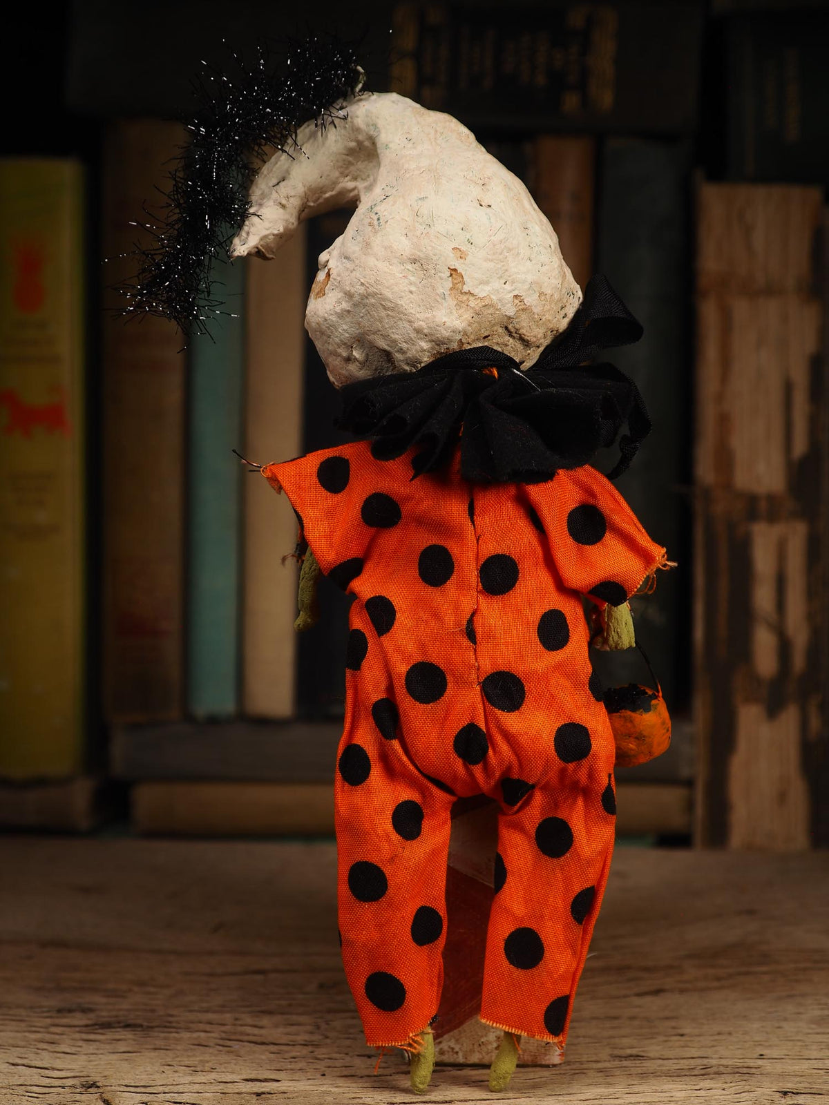 
An original handmade spun cotton Halloween art doll by Idania Salcido (Danita Art).