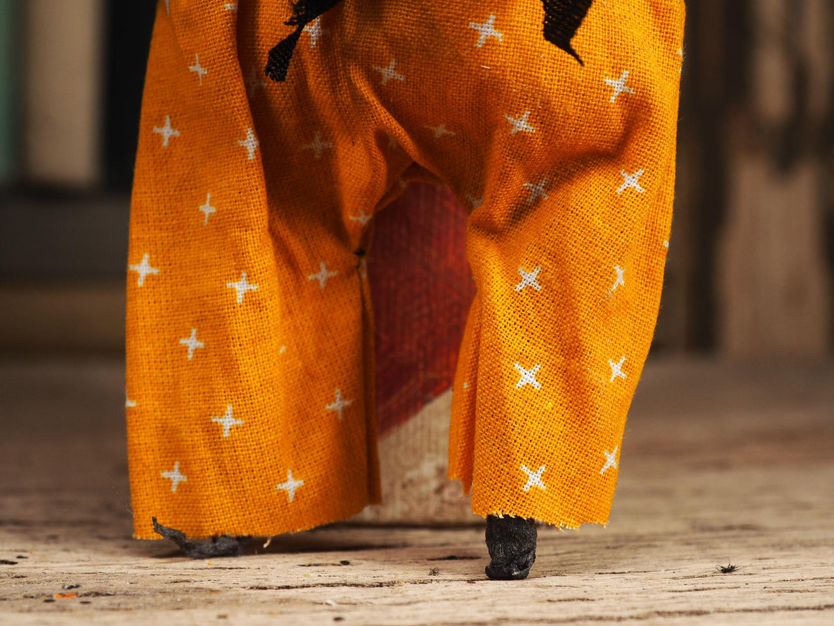 An original handmade spun cotton Halloween art doll by Idania Salcido (Danita Art).